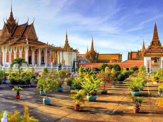 (Image) cambodge phnom penh pagode argent  fotolia
