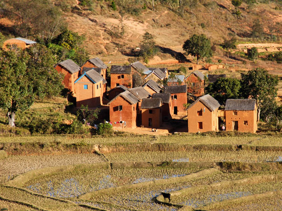 madagascar village hautes terres
